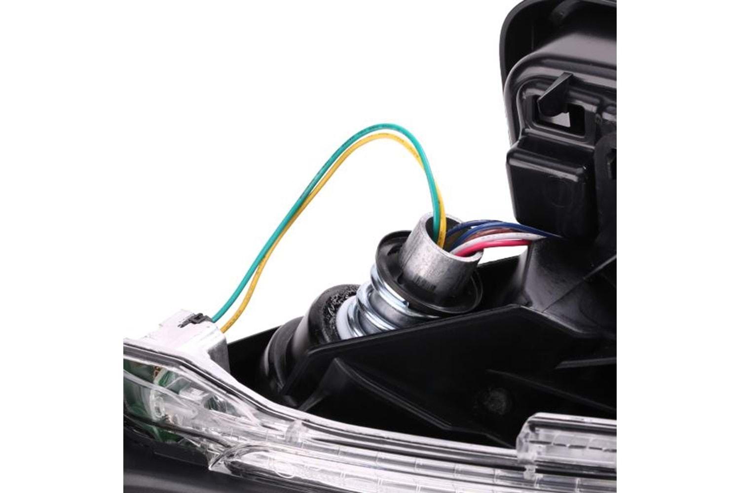 Golf 7 Dış Dikiz Aynası Sol Elektrikli Isıtmalı Astarlı Asferik 6 Pin