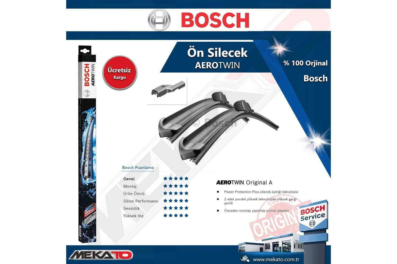 Citroen C4 Ön Silecek Takımı Bosch Aero Twin 2010-2020