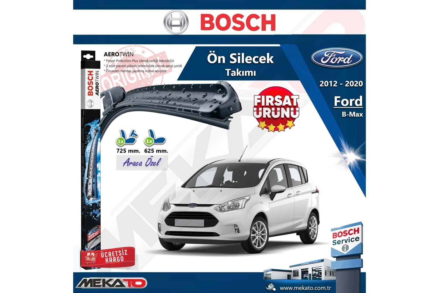 Ford B-Max Ön Silecek Takımı Bosch Aero Twin 2012-2020