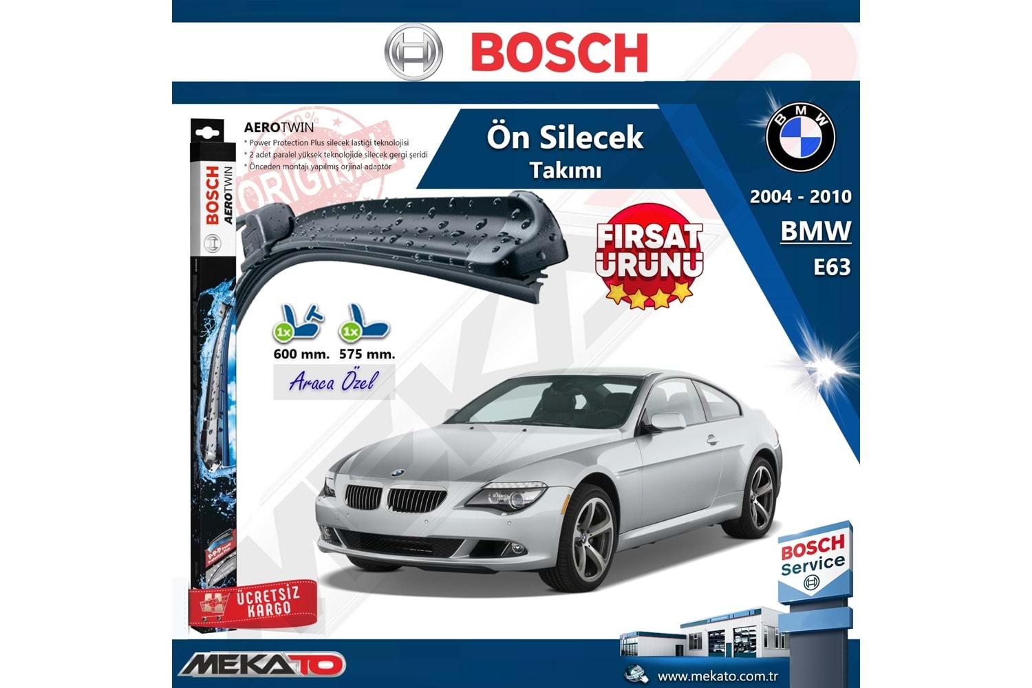 Bmw E63 Ön Silecek Takımı Bosch Aero Twin 2004-2010