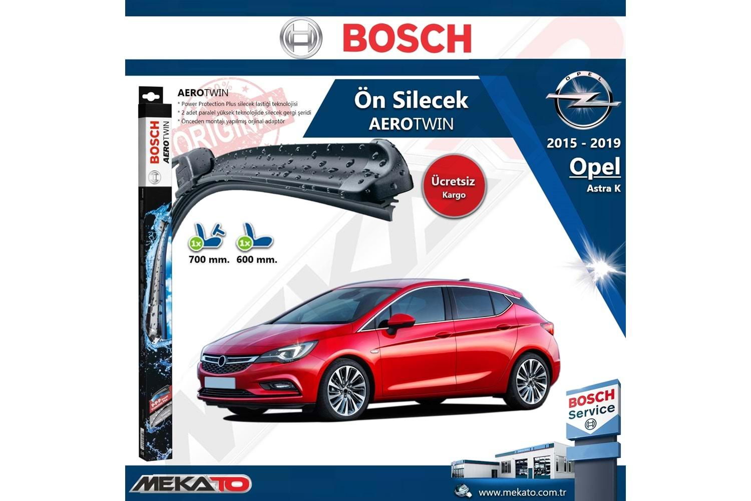 Opel Astra K Ön Silecek Takımı Bosch Aero Twin 2015-2019