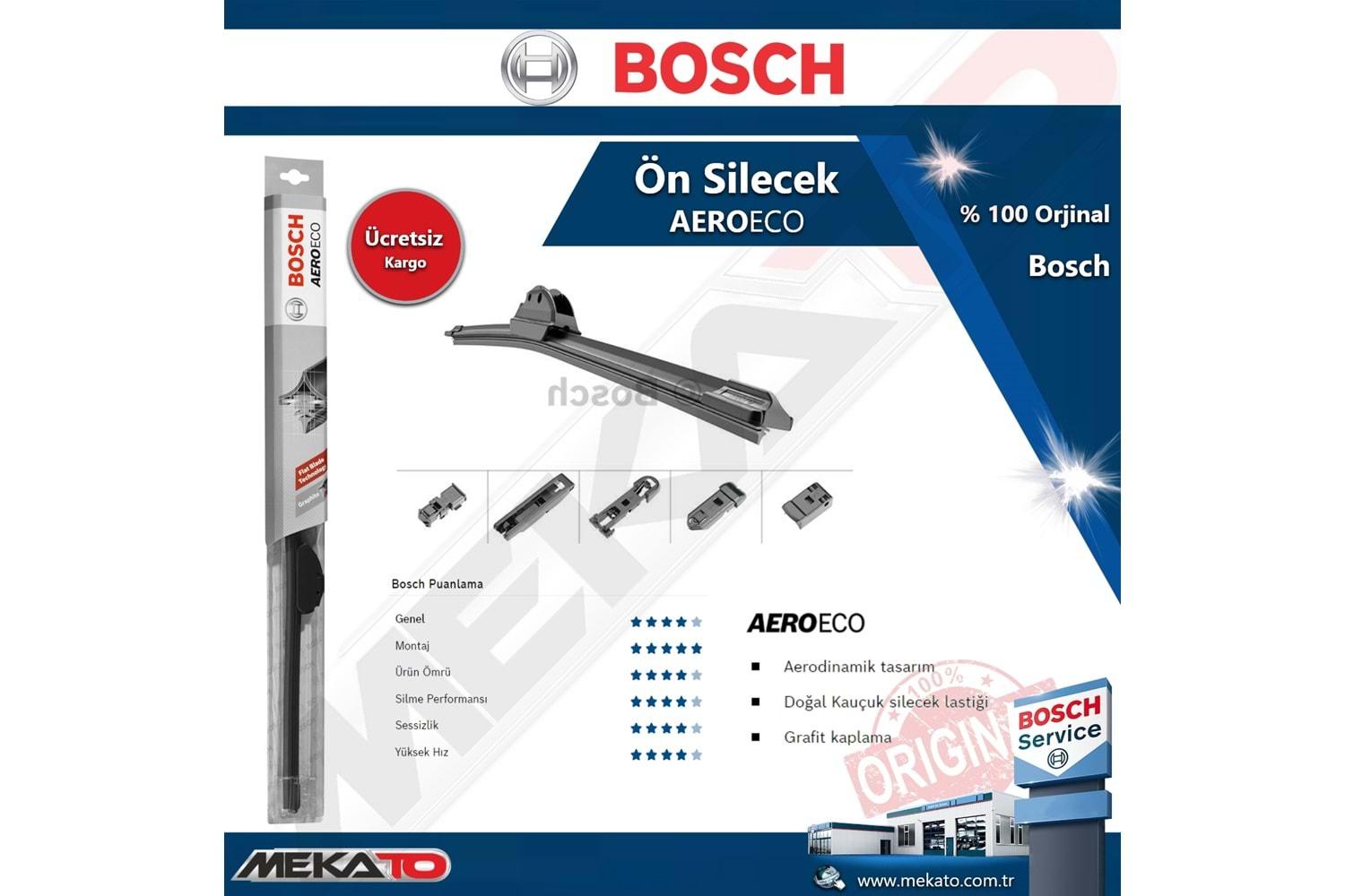 Seat Ibiza Ön Silecek Takımı Bosch Aero Eco 2006-2008