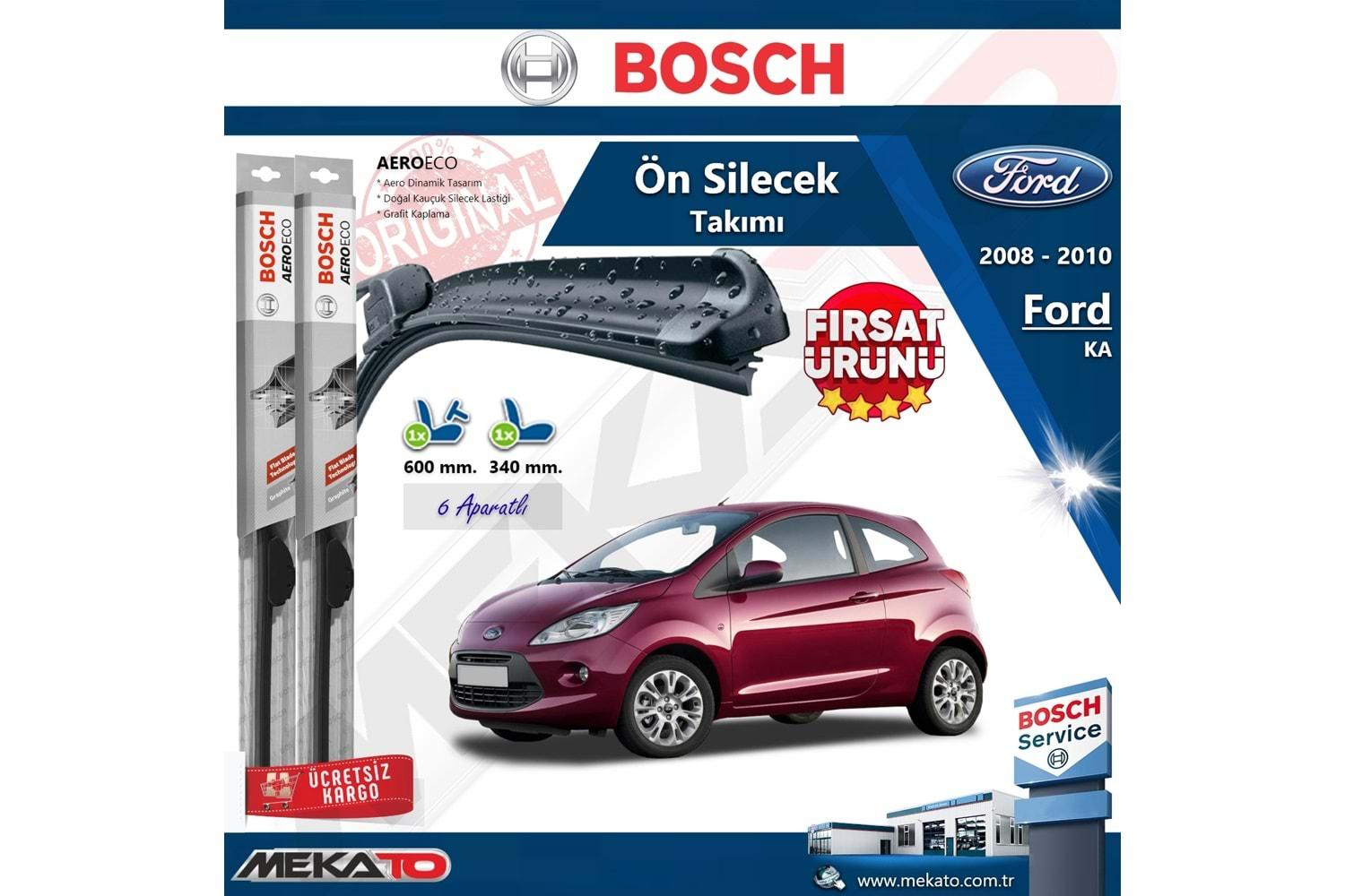 Ford KA Ön Silecek Takımı Bosch Aero Eco 2008-2010