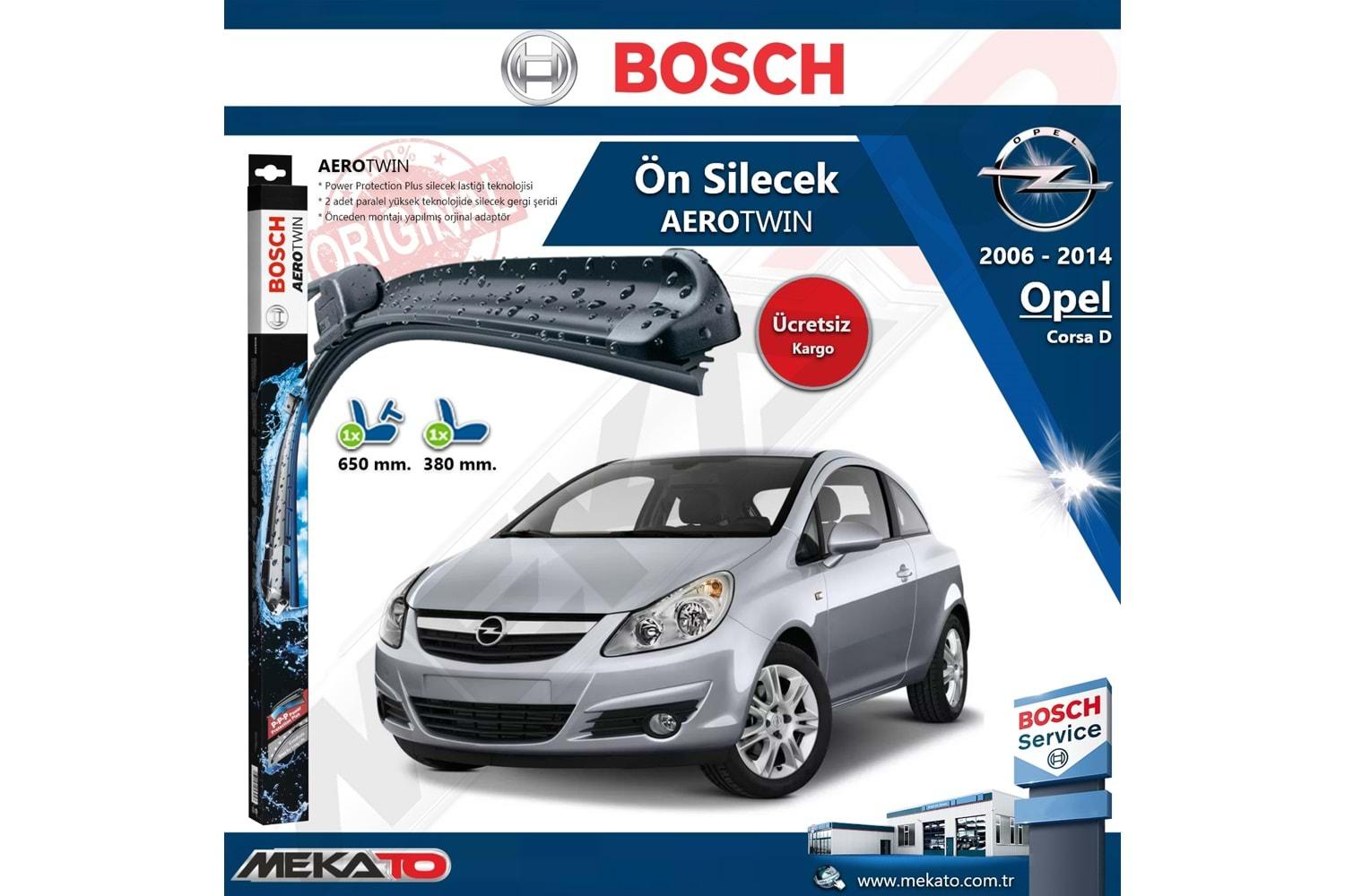 Opel Corsa D Ön Silecek Takımı Bosch Aero Twin 2006-2014