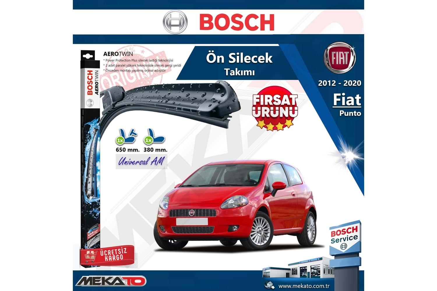 Fiat Punto Ön Silecek Takımı Bosch Aero Twin 2012-2020