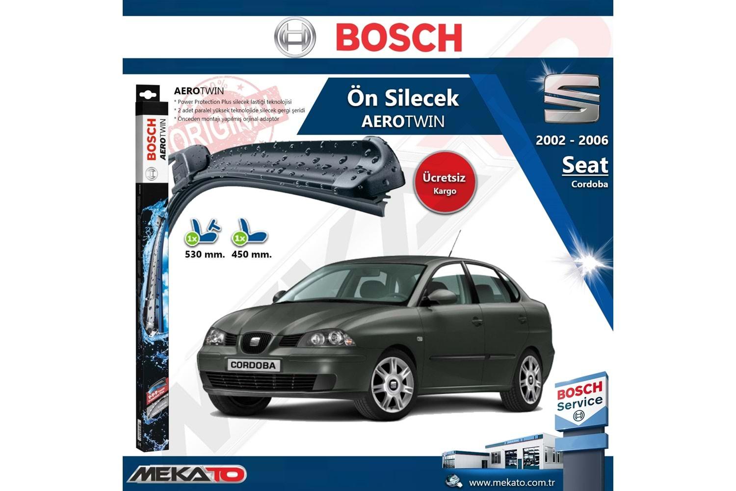 Seat Cordoba Ön Silecek Takımı Bosch Aero Twin 2002-2006