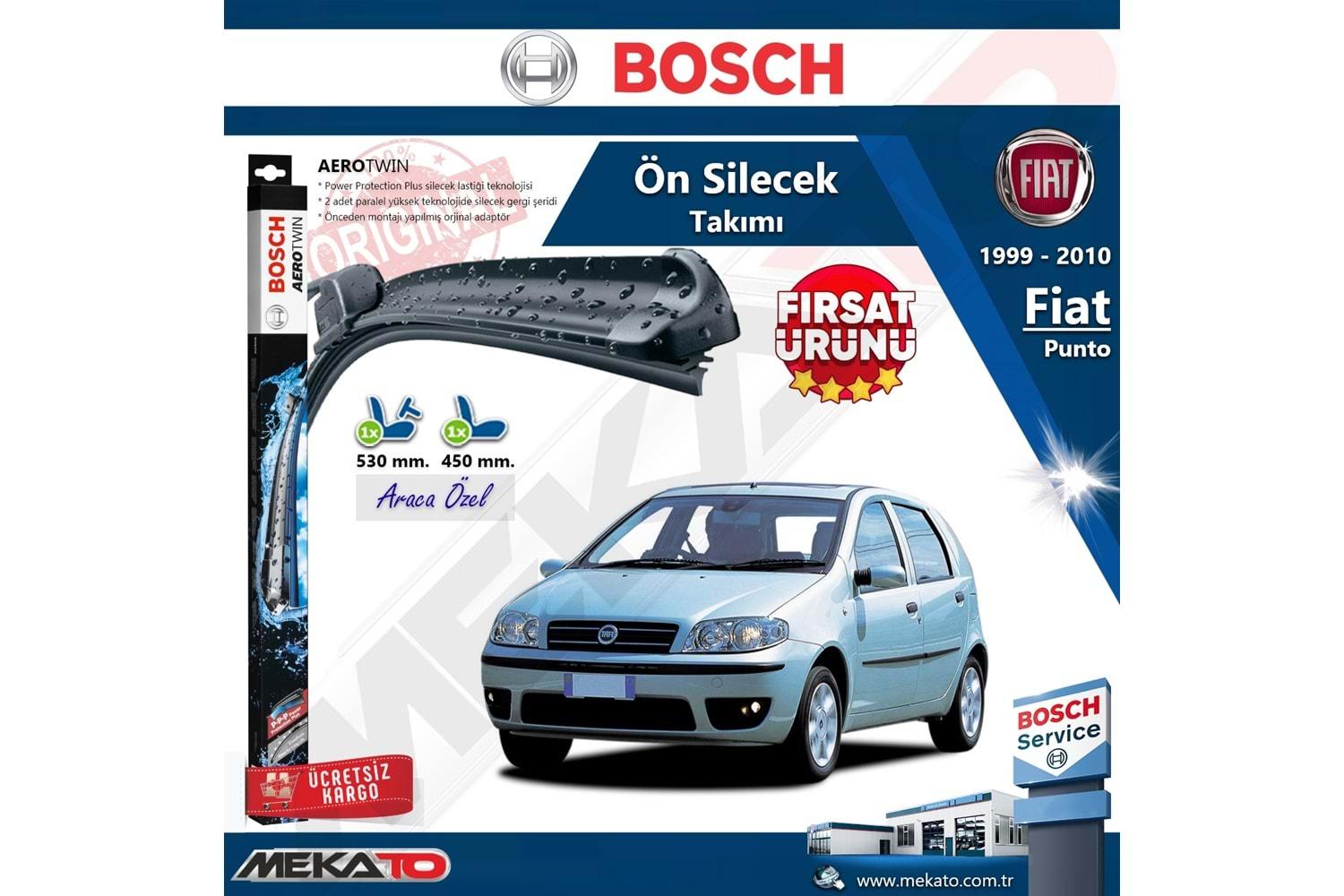 Fiat Punto Ön Silecek Takımı Bosch Aero Twin 1999-2010