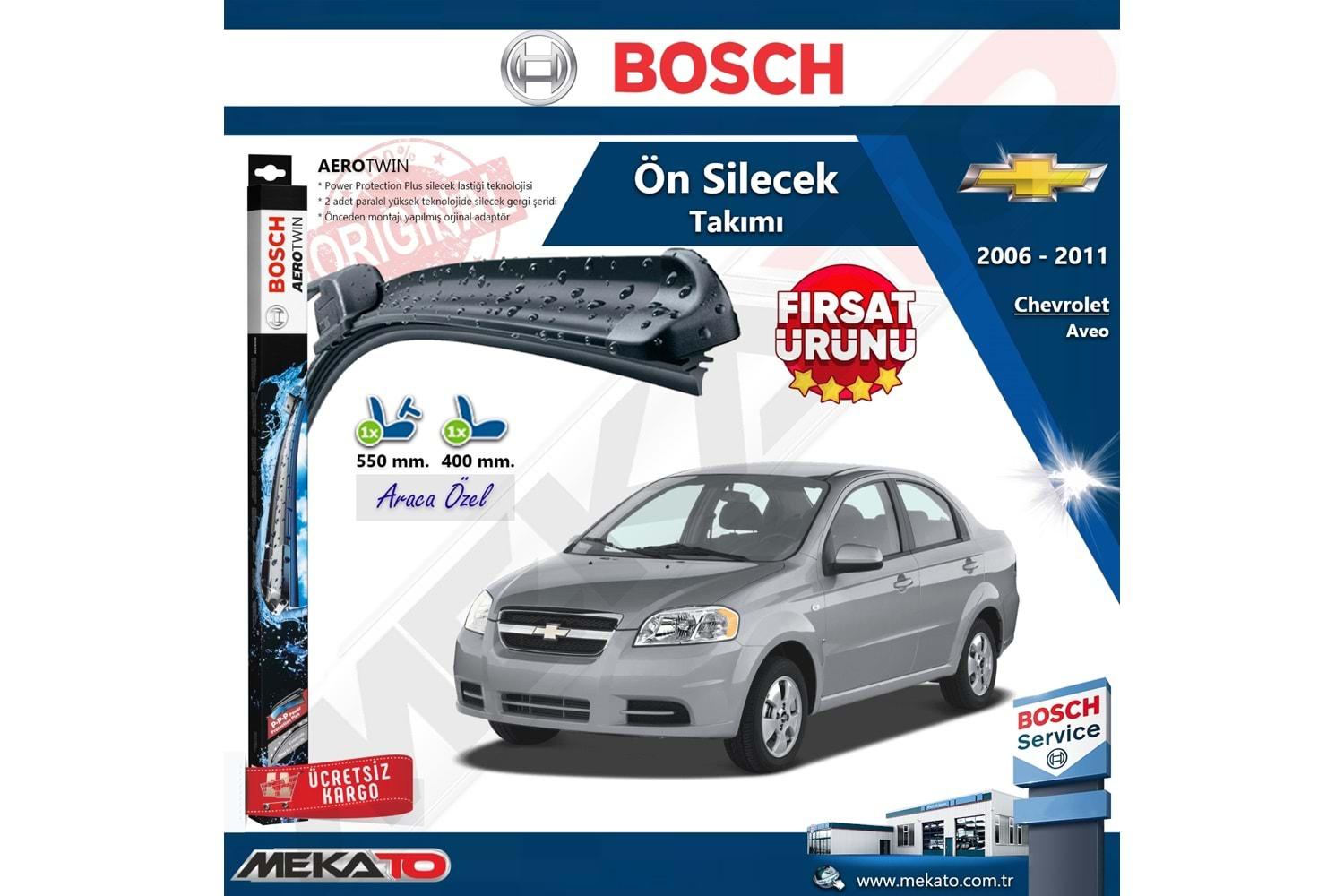 Chevrolet Aveo Ön Silecek Takımı Bosch Aero Twin 2006-2011