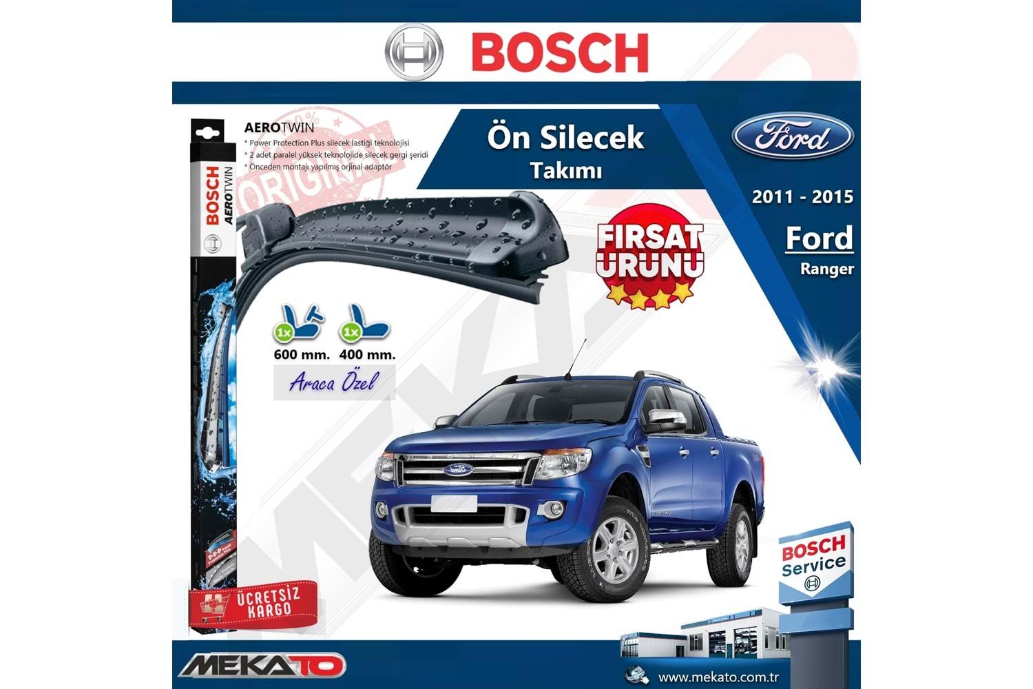 Ford Ranger Ön Silecek Takımı Bosch Aero Twin 2011-2015