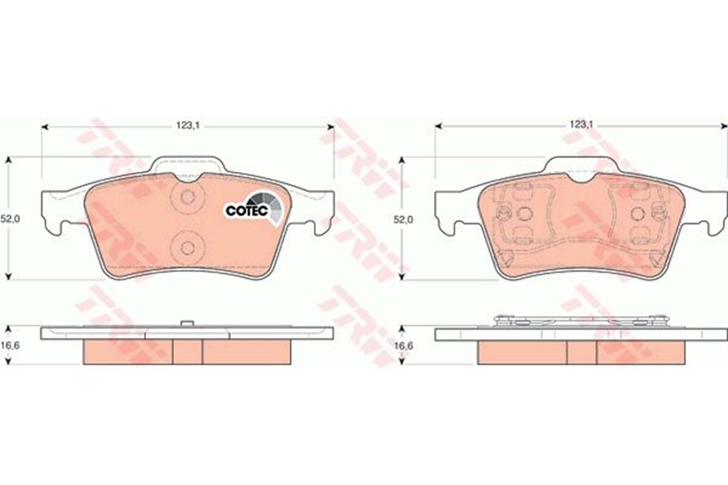 TRW GDB1469 Arka Fren Balata Takımı