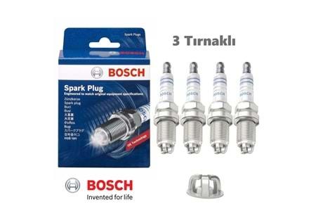 BOSCH SKODA OCTAVİA 1.6 4'lü Buji Takımı 3 Tırnak (2000-2013)