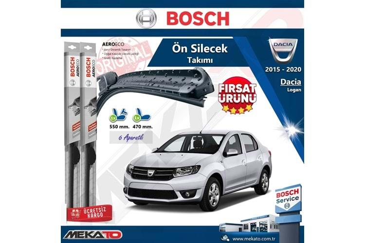 Dacia Logan Ön Silecek Takımı Bosch Aero Eco 2015-2020