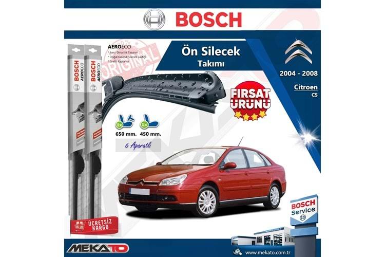 Citroen C5 Ön Silecek Takımı Bosch Aero Eco 2004-2008