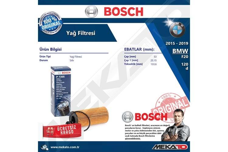 Bmw 1 Seri F20 120 d B47 Bosch Yağ Filtresi 2015-2019