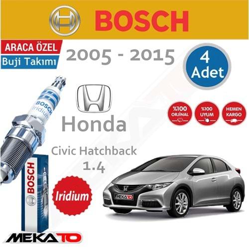Bosch Honda Civic HB. Lpg 1.4 İridyum Buji Takımı 2005-2015 4 Ad.
