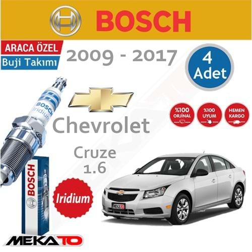 Bosch Chevrolet Cruze Lpg (1.6) İridyum (2009-2017) Buji Takımı 4 Ad.
