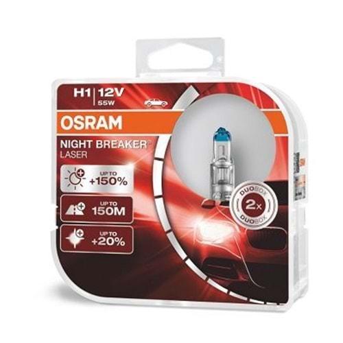 Osram Night Breaker Laser H1 Ampul Seti Sağ ve Sol 2 Li