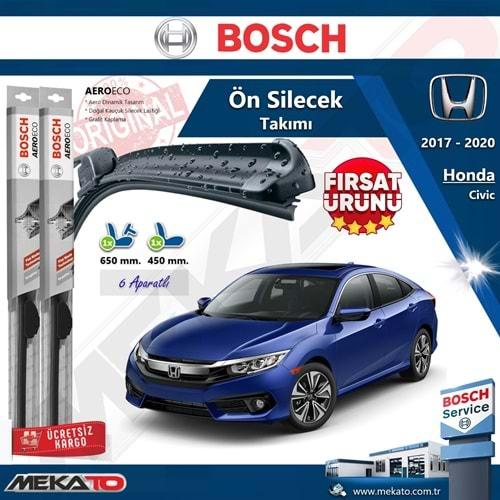 Honda Civic Ön Silecek Takımı Bosch Aero Eco 2017-2020