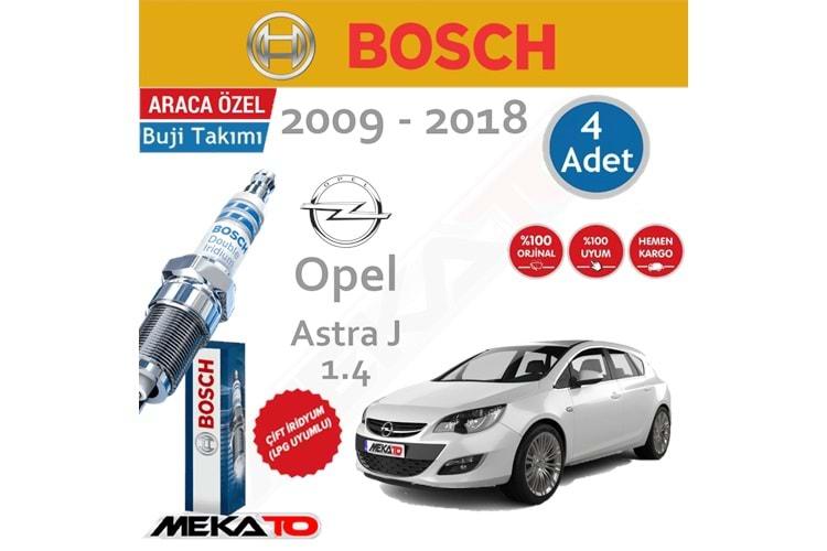 Bosch Opel Astra J 1.4 Turbo Çift İridyum Buji Takımı 2009-2020 4Ad.