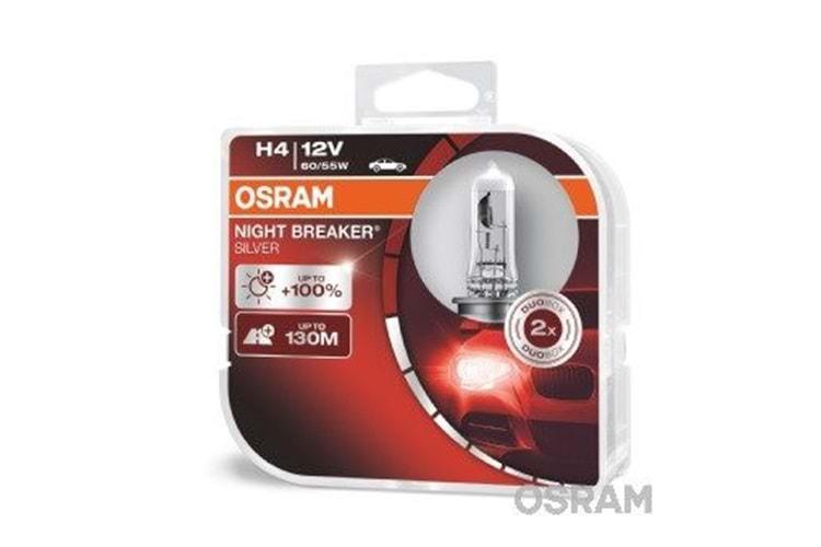 Osram Night Breaker Silver H4 Ampul Seti Sağ ve Sol 2 Li