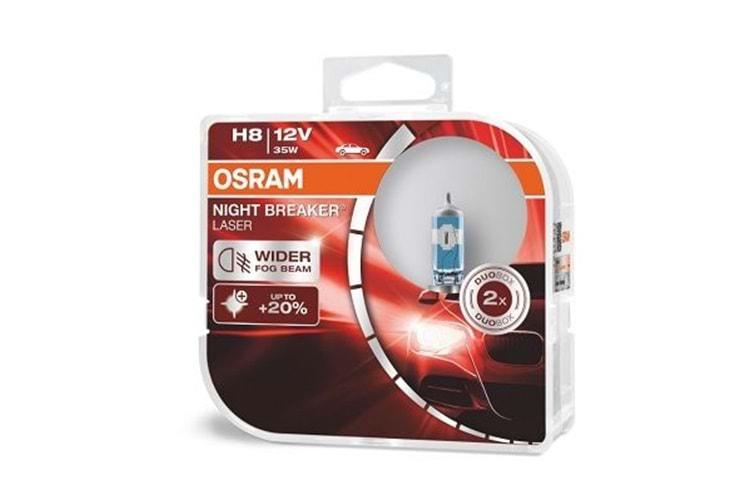 Osram Night Breaker Laser H8 Ampul Seti Sağ ve Sol 2 Li